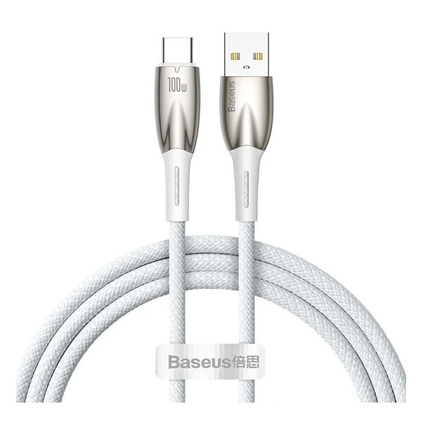 کابل تبدیل USB به USB-C بیسوس مدل  Glimmer Series Fast 100w طول 1 متر