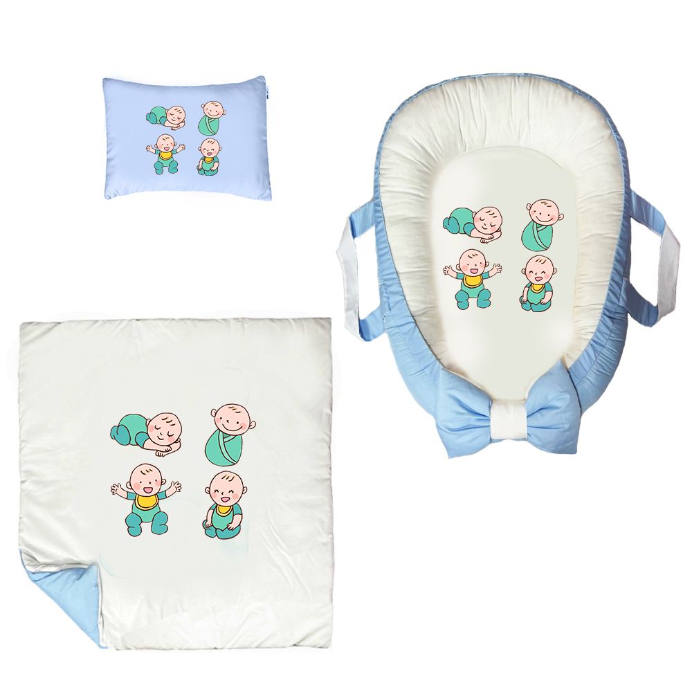 سرویس خواب 3 تکه نوزاد پادآفرین مدل گارد محافظ طرح پسرانه کد PG029