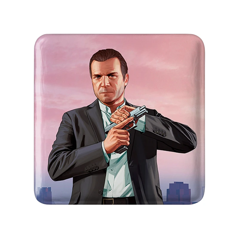 مگنت خندالو طرح مایکل جی تی ای GTA مدل مربعی کد 30655