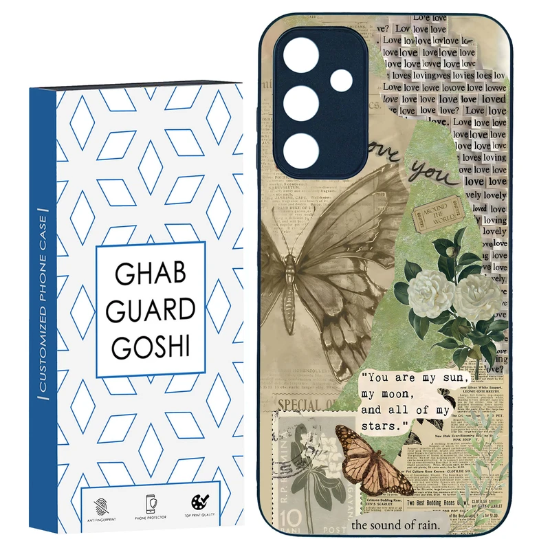 کاور قاب گارد گوشی طرح پروانه کد TPU-162 مناسب برای گوشی موبایل سامسونگ Galaxy A15