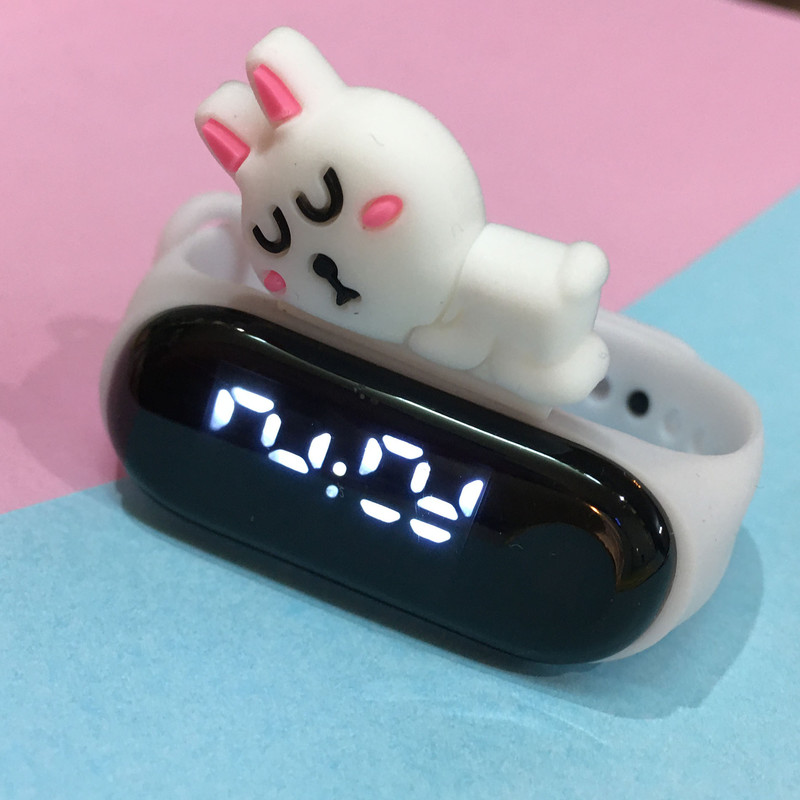 ساعت مچی دیجیتال بچگانه مدل ضد اب سیلیکونی طرح خرگوش کد BB-WI ساعت مچی دیجیتال بچگانه مدل ضد اب سیلیکونی طرح خرگوش کد BB-WI