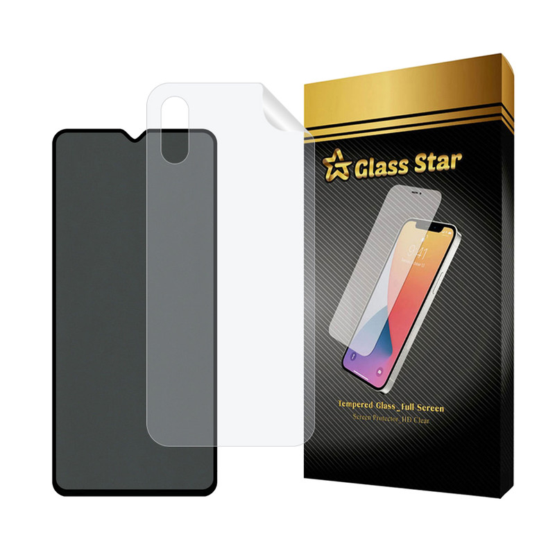 محافظ صفحه نمایش حریم شخصی گلس استار مدل FULLPRIVNANOS مناسب برای گوشی موبایل شیائومی Redmi 9A / Redmi 9AT / Redmi 9A Sport به همراه محافظ پشت گوشی