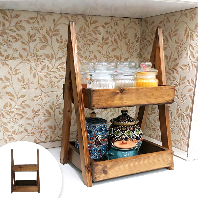 شلف رومیزی مدل دو طبقه