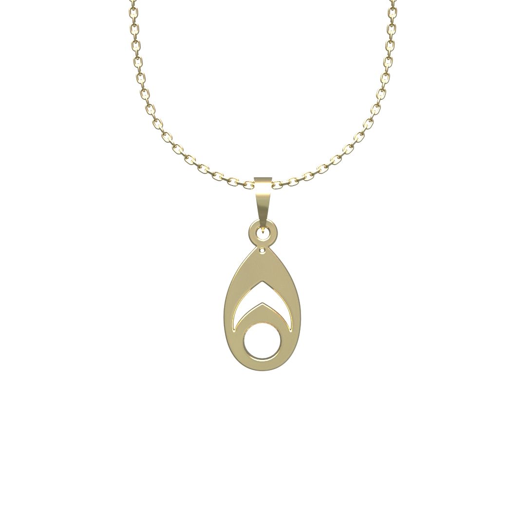 گردنبند طلا 18 عیار زنانه مدوپد مدل هندسی کد OO2-1-1149 -  - 7