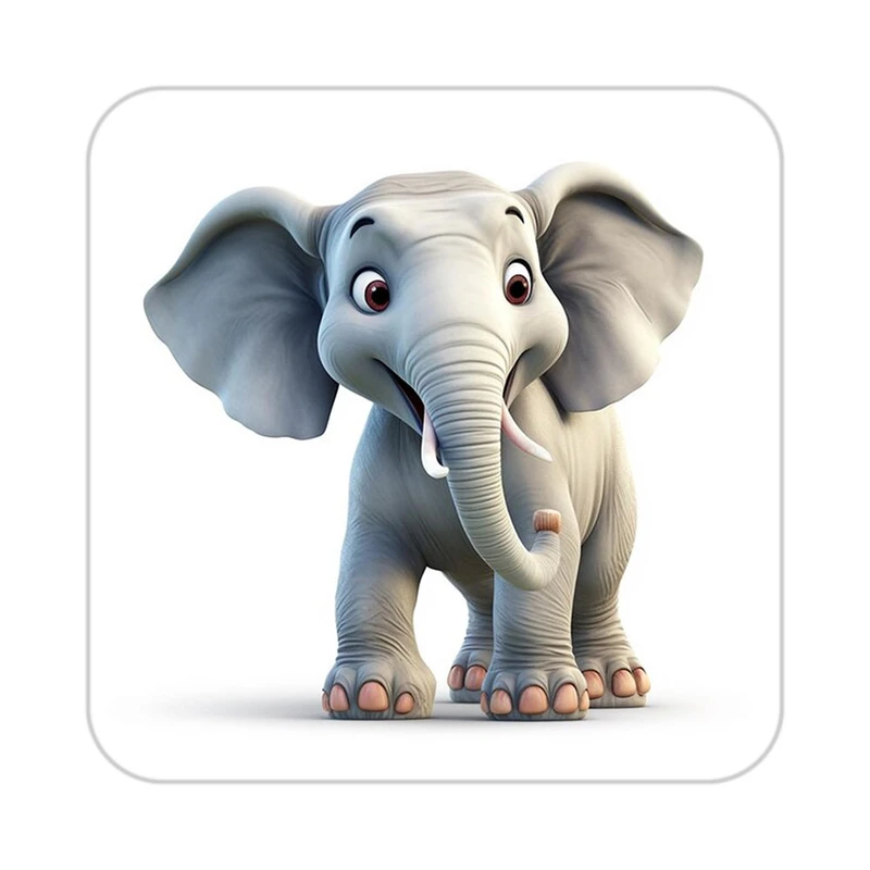 زیر لیوانی کاکتی طرح حیوانات کارتونی مدل mp27958