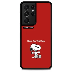 AKAM AMC-WSGS21U-SNOOPY-27 Cover For Samsung Galaxy S21 Ultra