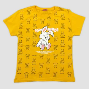 تی شرت آستین کوتاه زنانه مدل لاویز رنگ نارنجی