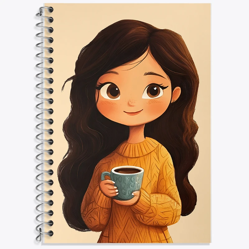 دفتر نت موسیقی 50 برگ خندالو طرح دخترانه بامزه کد F5553