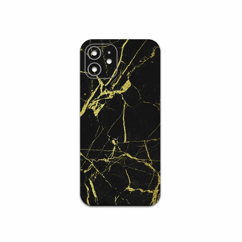 برچسب پوششی ماهوت مدل Graphite-Gold-Marble مناسب برای گوشی موبایل اپل iPhone 12