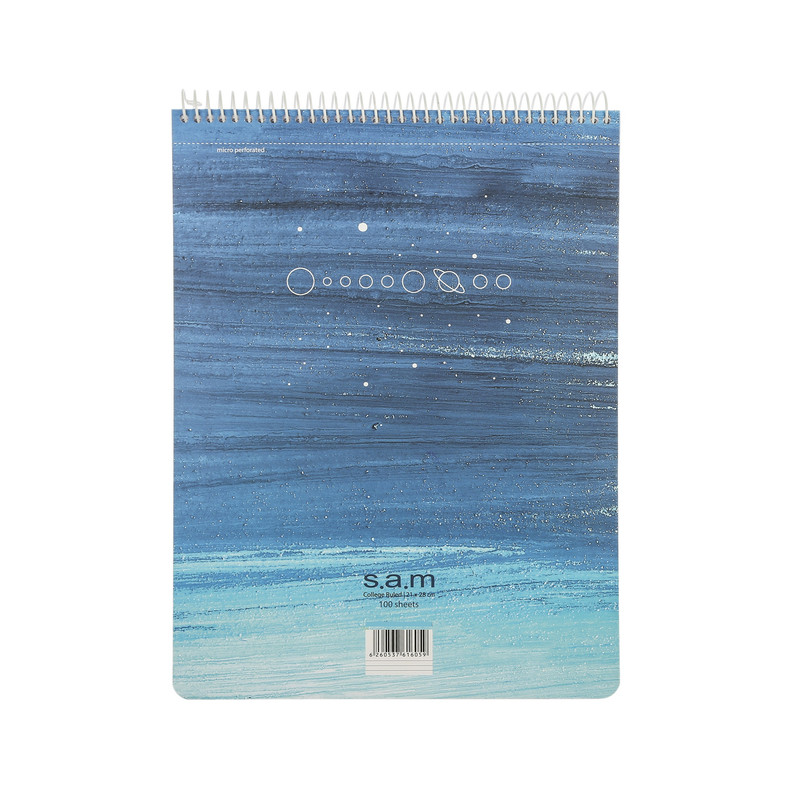 دفتر مشق 100 برگ سم طرح سیاره ها