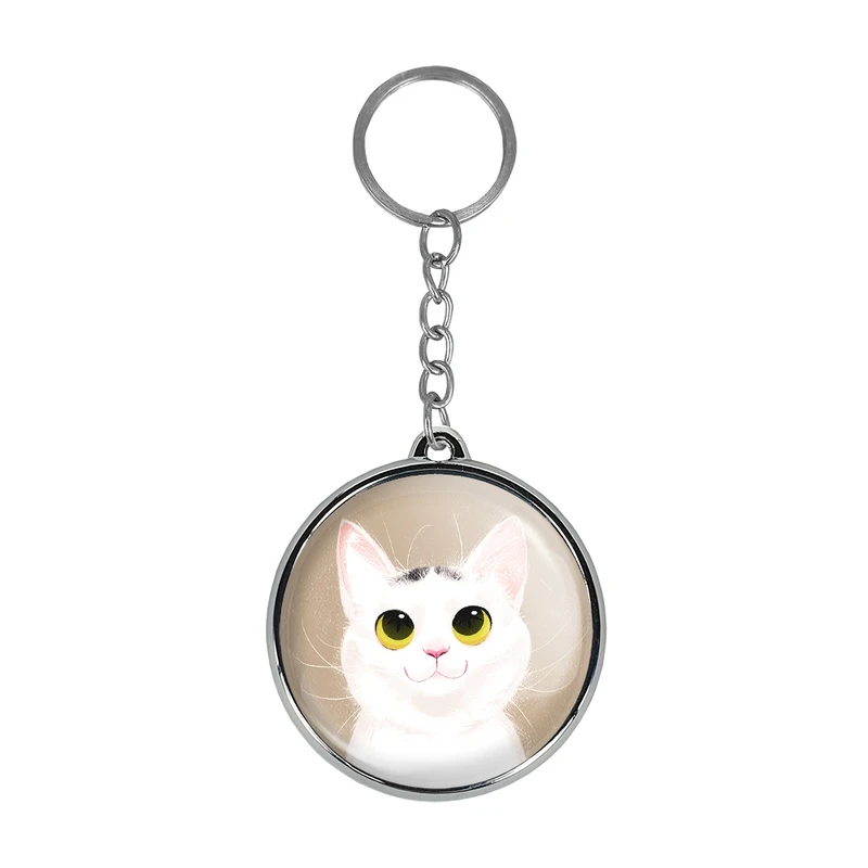 جاکلیدی خندالو طرح گربه مدل دوطرفه کد 2823628237