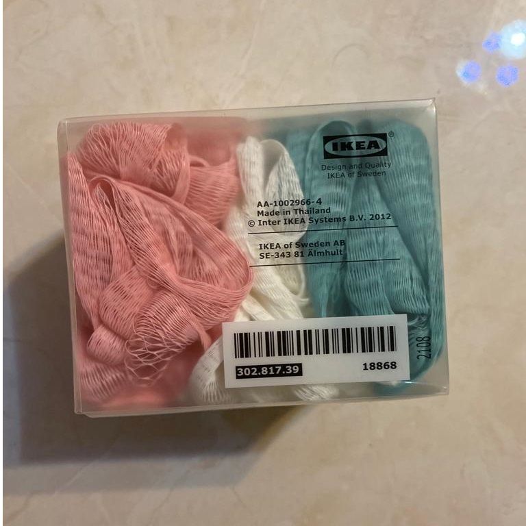لیف حمام ایکیا مدل 3رنگ بسته 3 عددی -  - 3