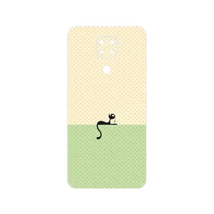 MAHOOT Minimal Internet Cat Icon Cover Sticker for Xiaomi Redmi Note 9
