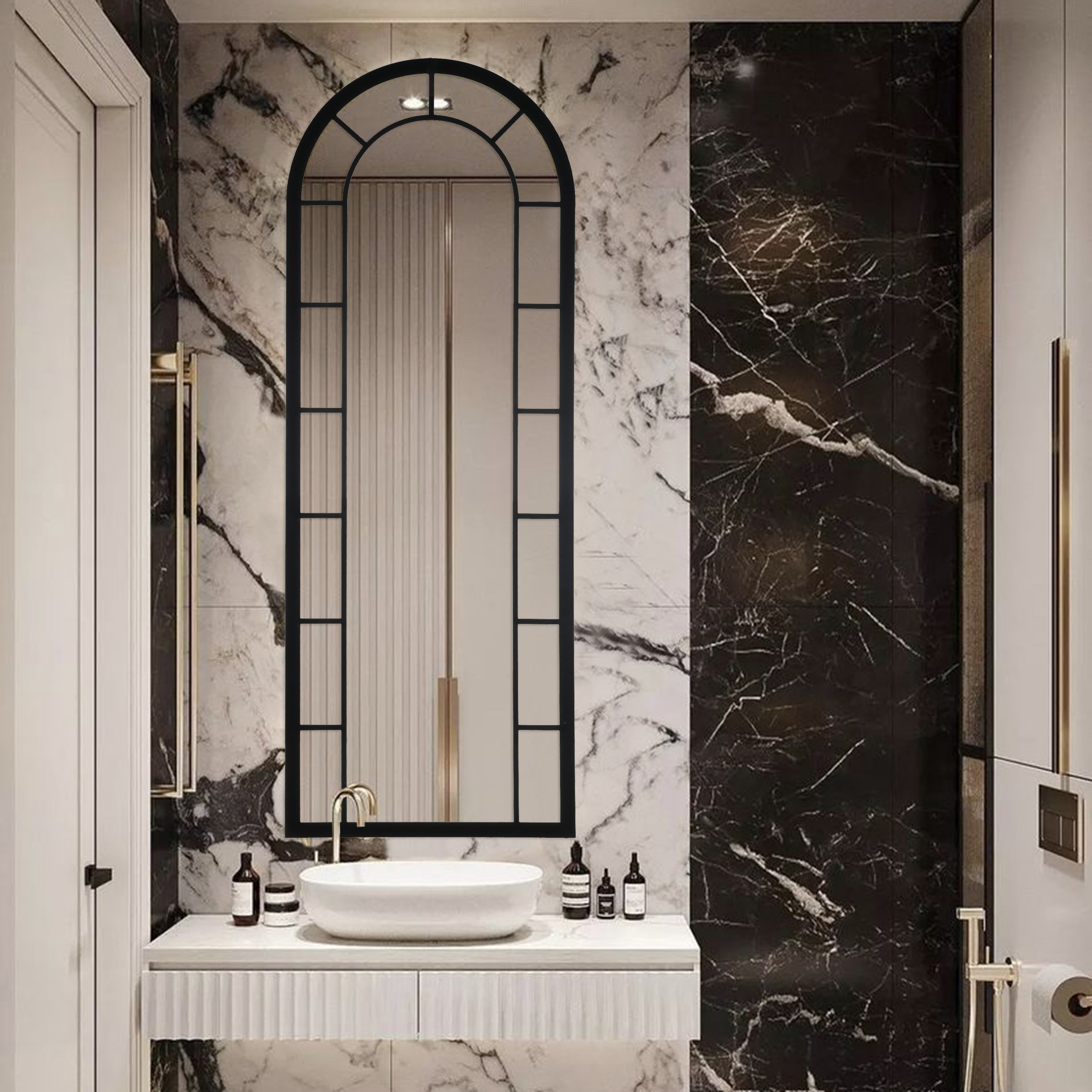 آینه سرویس بهداشتی الف مدل تاج Ghadi