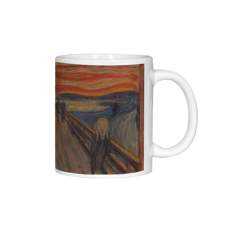 ماگ ژالینو طرح نقاشی جیغ ادوارد مونک کد 001