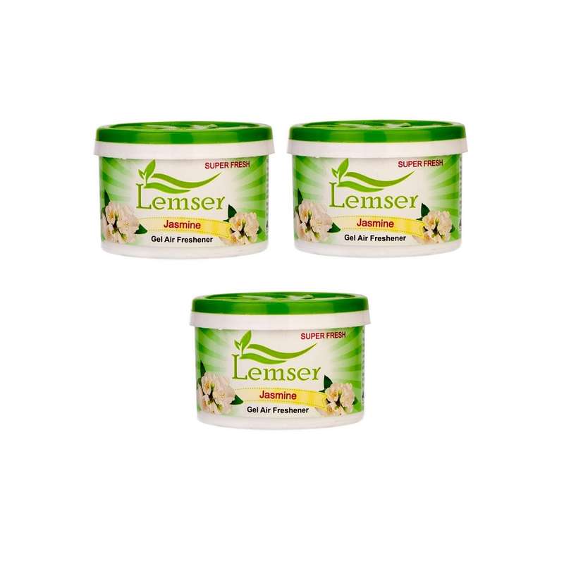 ژل خوشبو کننده هوا لمسر مدل Jasmine حجم 90 میلی لیتر بسته 3 عددی ژل خوشبو کننده هوا لمسر مدل Jasmine حجم 90 میلی لیتر بسته 3 عددی