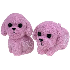 مجسمه مدل NZ048P طرح سگ مجموعه 2 عددی