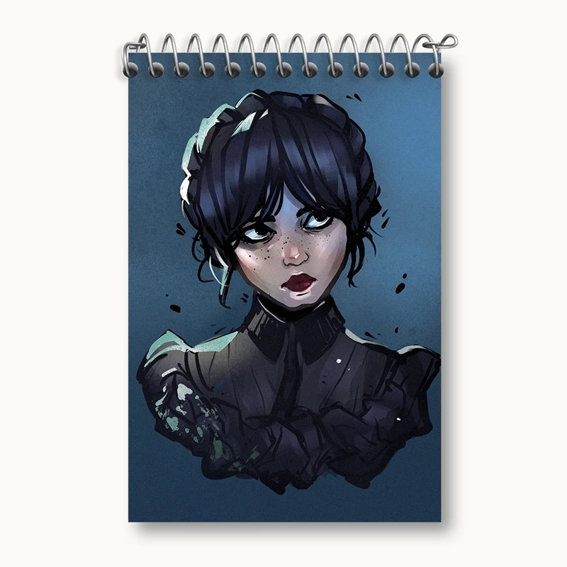 دفتر یادداشت 50 برگ خندالو مدل ونزدی (Wednesday) کد F2449