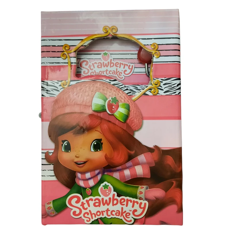 دفتر خاطرات طرح دختر توت فرنگی مدل قفل دار کد B