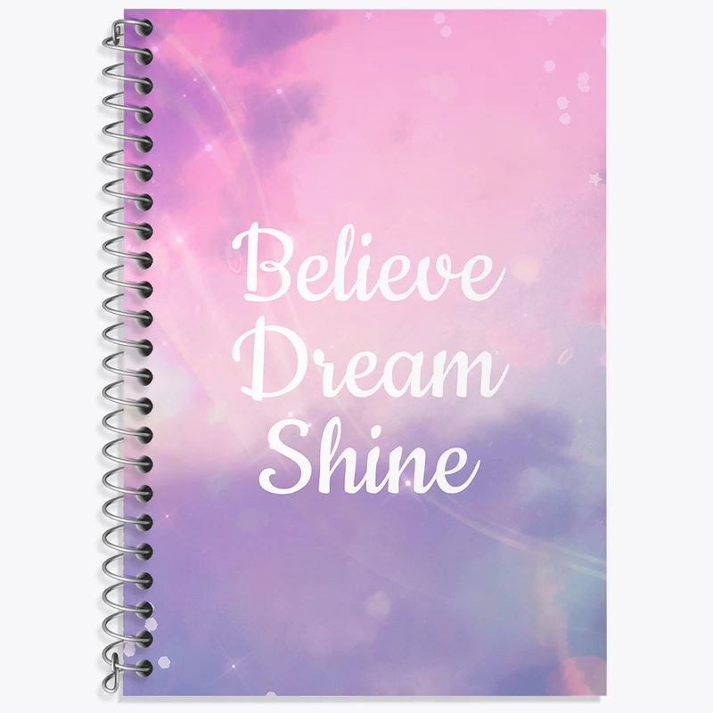 دفتر نت موسیقی 50 برگ خندالو طرح Believe Dream Shine کد N2285