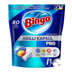 قرص ماشین ظرفشویی بینگو مدل Akıllı Kapsül بسته 80 عددی