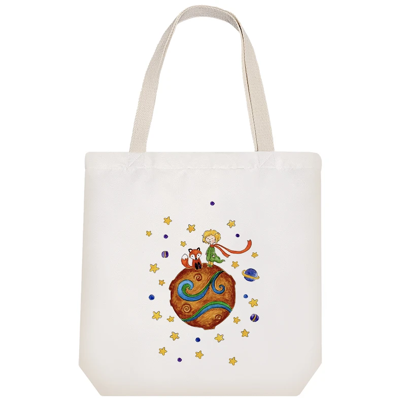 ساک خرید  پارچه ای خندالو طرح شازده کوچولو کد 39