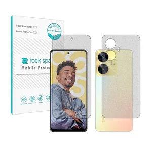 Rockspace HyMTT Matte screen protector suitable for Realme C55 mobile phone along with the back protector