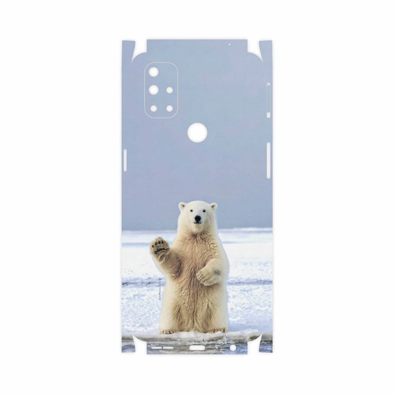 برچسب پوششی ماهوت مدل Polar-bear-FullSkin مناسب برای گوشی موبایل وان پلاس Nord N10 5G