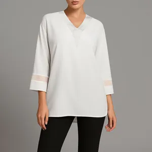 بلوز آستین بلند زنانه برندس مدل 31189C11 رنگ سفید