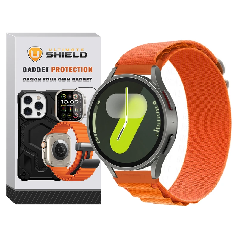 بند آلتیمیت شیلد مدل Alpine UL مناسب برای ساعت هوشمند سامسونگ Galaxy Watch 4/5/6/7/FE سایز 40/43/44/46/47 میلی متری