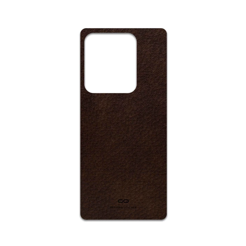 برچسب پوششی ماهوت مدل Dark-Brown-Leather مناسب برای گوشی موبایل شیائومی Redmi Note 14S