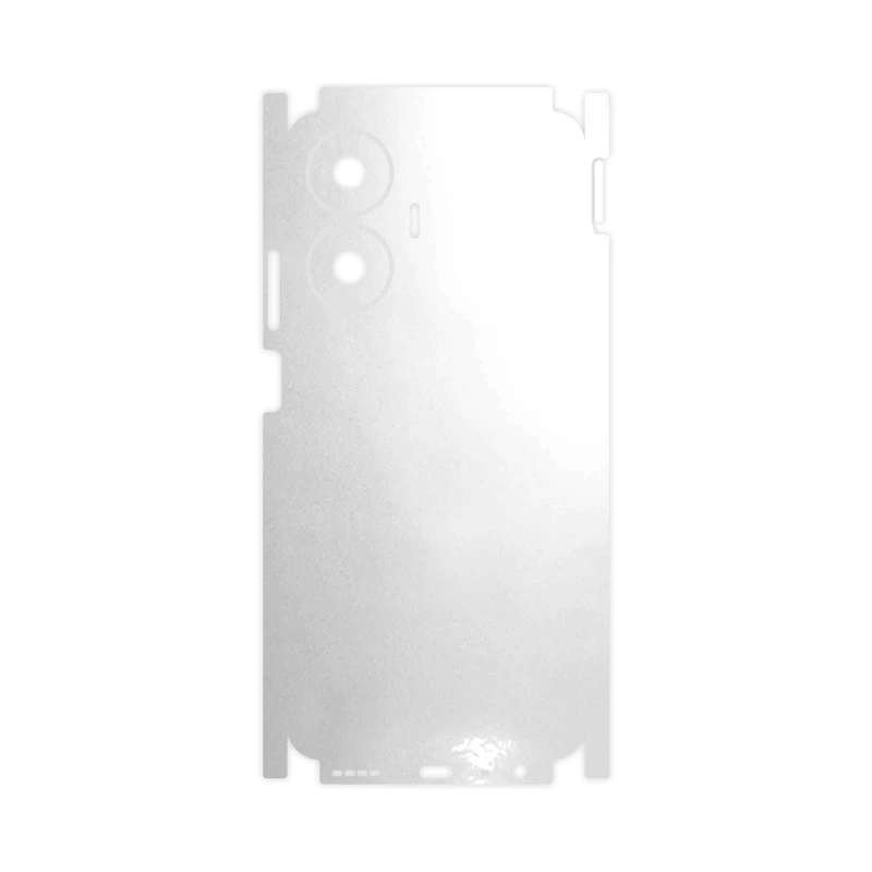 برچسب پوششی ماهوت مدل Metallic-White-FullSkin مناسب برای گوشی موبایل ریلمی C55