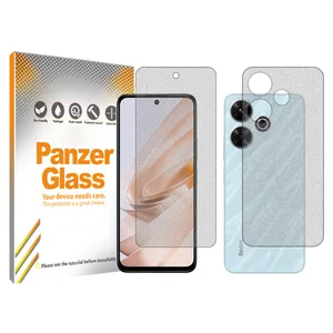 Panzer Glass Resistant model matte screen protector suitable for Xiaomi Redmi Note 13R mobile phone along with the back protector