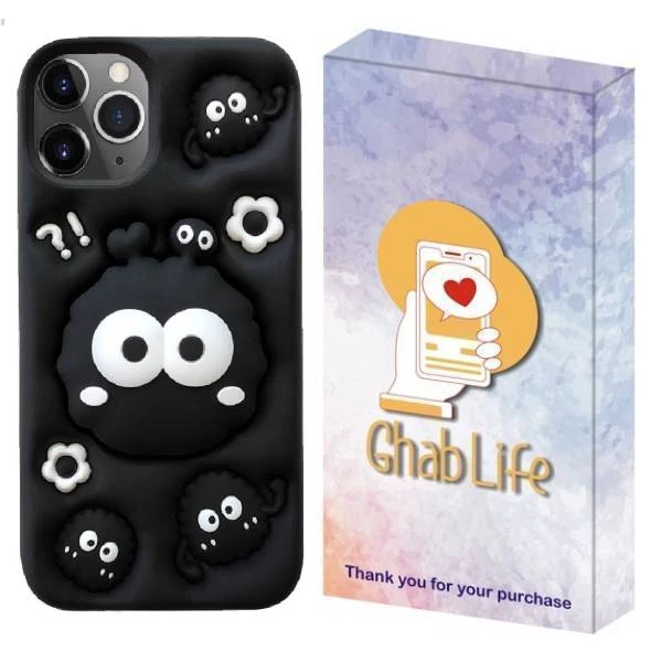 کاور قاب لایف مدل مدل استند شو طرح MICROBE مناسب برای گوشی موبایل اپل iPhone 11 Pro Max