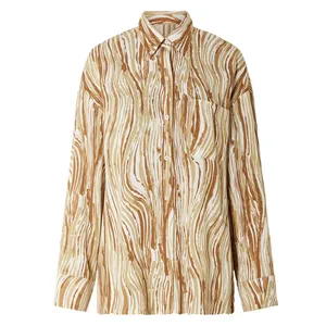 شومیز آستین بلند یقه برگردان زنانه اسمارا مدل 20159717