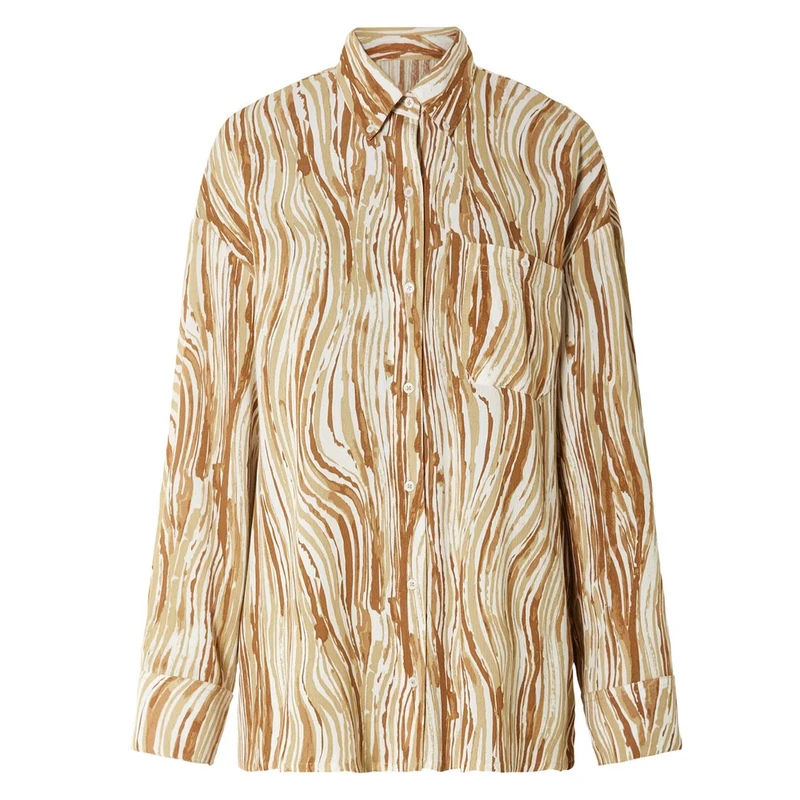 شومیز آستین بلند یقه برگردان زنانه اسمارا مدل 20159717