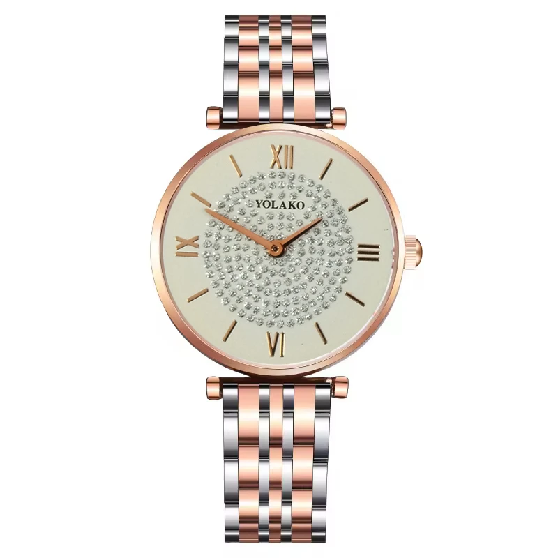 ساعت مچی عقربه ای زنانه مدل یولاکو طرح جواهر کد 2030