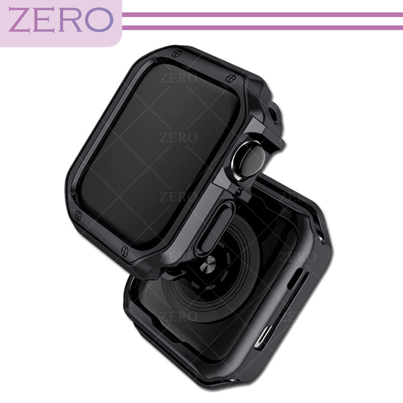 بند زیرو مدل 3Bid-Cover-ZR مناسب برای اپل واچ Series SE 2022 Aluminum Case 44mm / SE 2021 Aluminum Case 44mm / Series 5 44mm / Series 6 44mm / SE 44mm به همراه کاور