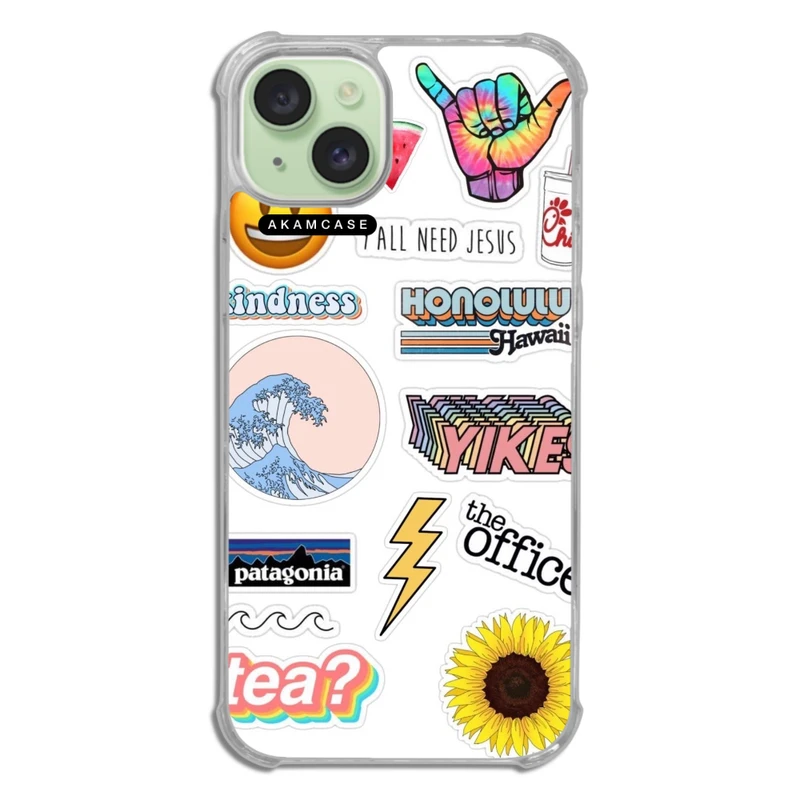 کاور آکام مدل AMCWTA15PLUS-GOOD VIBES8 مناسب برای گوشی موبایل اپل iPhone 15 Plus