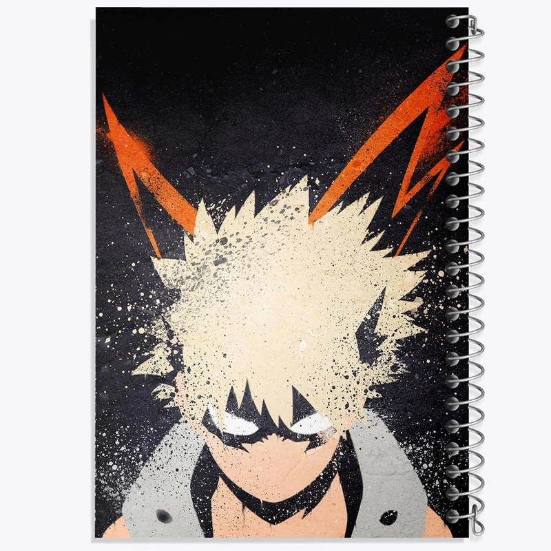 دفتر مشق 100 برگ خندالو طرح باکوگو انیمه آکادمی قهرمان من کد 16123