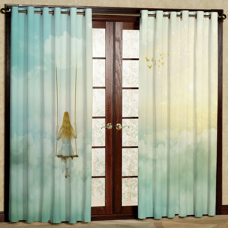 پرده مدل مخمل پانچی کد 2266T2 سایز 200x140 سانتی متر