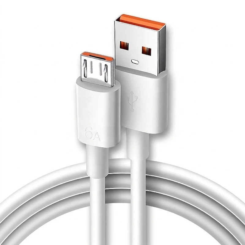 کابل تبدیل usb به microusb fast charge مدل 6a طول 1 متر
