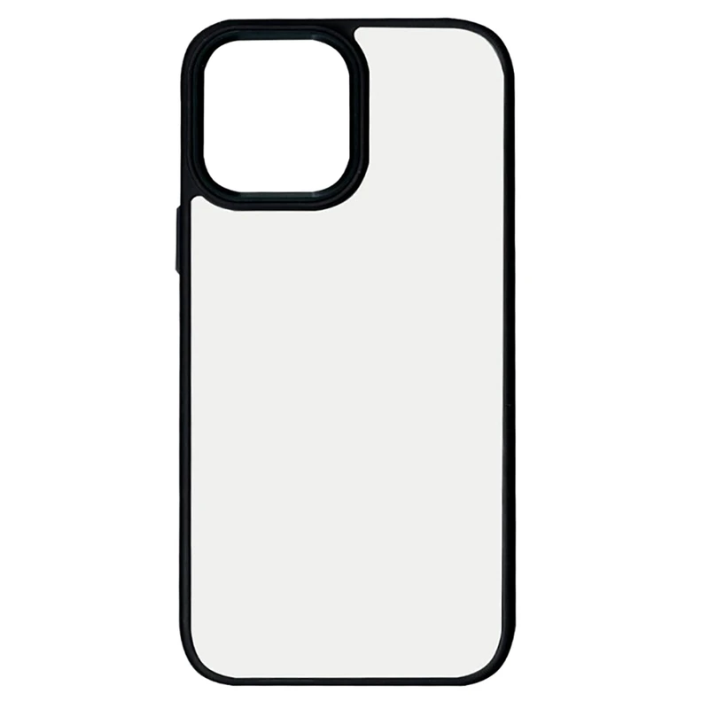 کاور طرح پشت شیشه‌ای دور سیلیکون مناسب برای گوشی موبایل اپل IPHONE 15 PRO