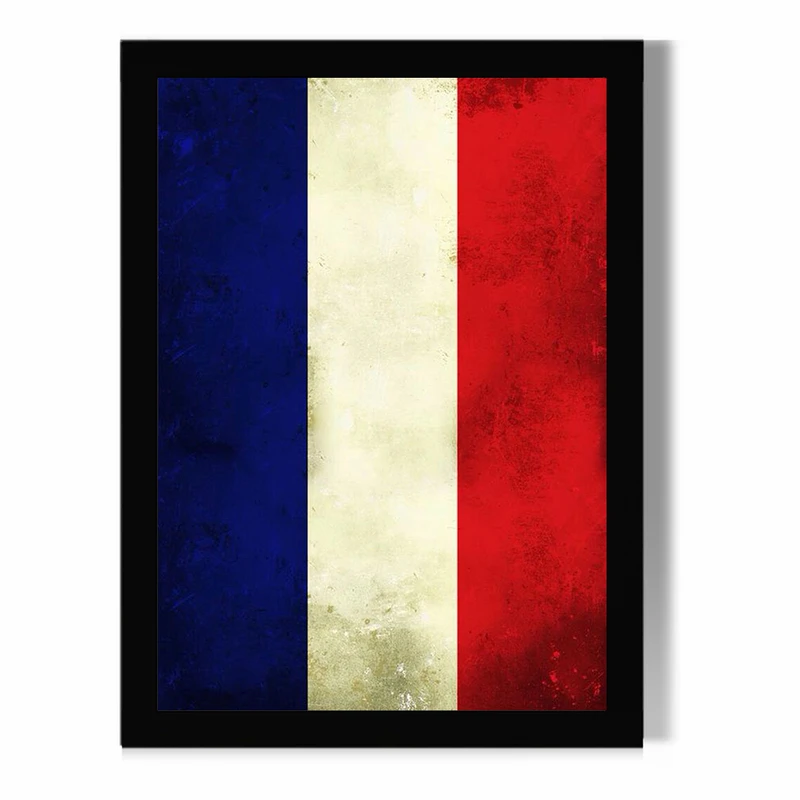تابلو مدل دیواری طرح پرچم فرانسه France کد FD405