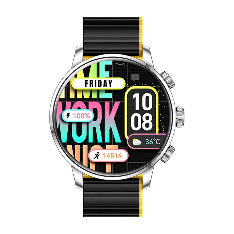 ساعت هوشمند 46 میلی‌متری کیسلکت مدل Smart Calling Watch Kr2 Ltd با بند سیلیکونی