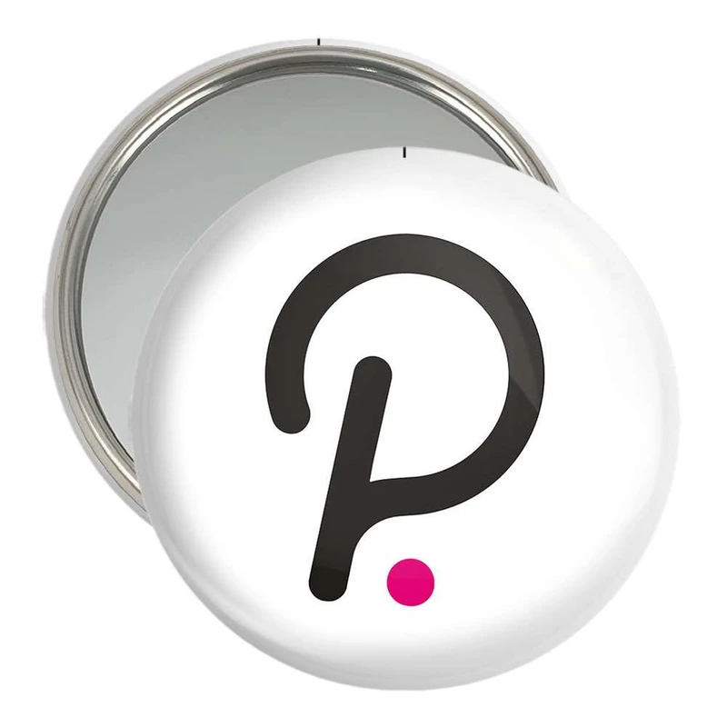 آینه جیبی خندالو طرح ارز دیجیتال پولکادات  کد 4076