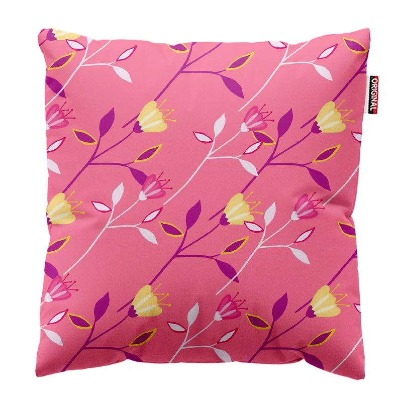 کوسن پاد آفرین طرح گل کد 2837 سایز 30*30 سانتی متر