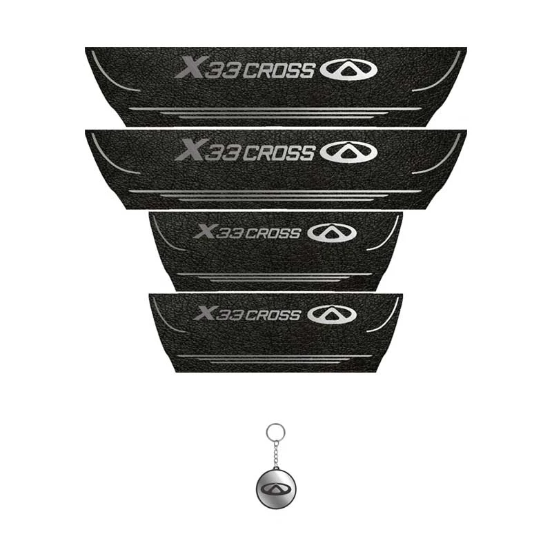 برچسب پارکابی خودرو لندمون کد LPt015 MS مناسب برای X33 کراس مجموعه 4 عددی به همراه جا کلیدی