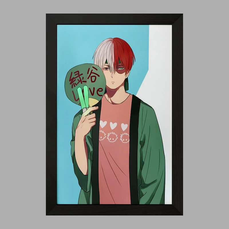 تابلو خندالو مدل شوتو تودوروکی انیمه آکادمی قهرمان من  کد 16155