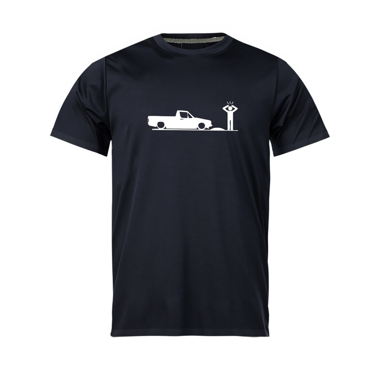 تی شرت آستین کوتاه مردانه مدل ماشین کف خواب کد NC1_0157 رنگ مشکی
